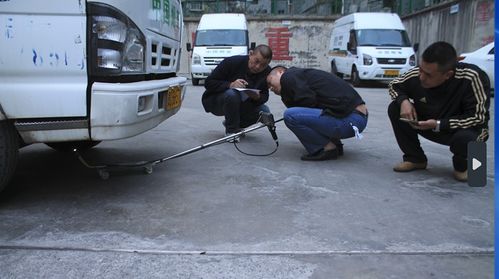 贵州遵义市局 公司 物流中心自制移动式车辆检查 神器